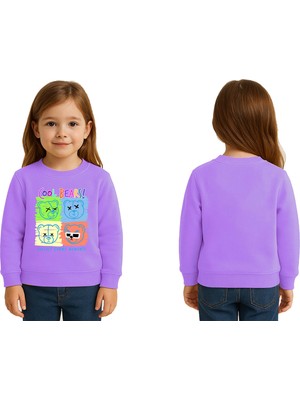 Sedirli Unisex Ayıcık Bear Baskılı Çocuk Swaetshirt 3 Iplik Şardonlu