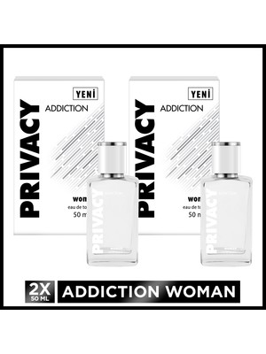 Privacy Kadın 2x50 Ml Addiction EDT Parfüm Çiçeksi – Meyvemsi Koku ile Hediye Seçeneği