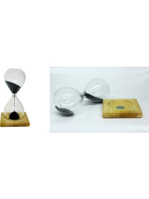 Mivexa Outdoor Outlet Mıknatıslı Manyetik Kum Saati Ahşap Standlı