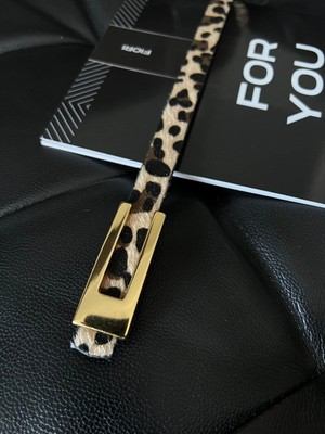 Fiori Tasarım Gold Tokalı Ince Kadın Kemeri, Ceket Kemeri, Gömlek Kemeri, Elbise Kemeri