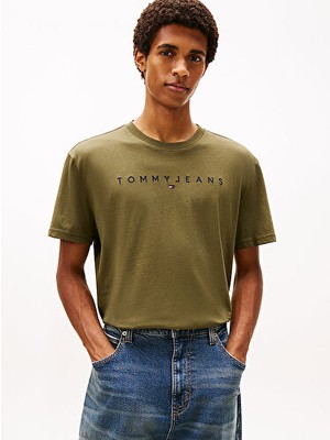 Tommy Hilfiger Erkek Tjm Regular Linear Logo T-Shirt