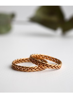 Narin Mücevherat Nar-In Altın Mücevherat Altın Yüzük Kadın Alyans 04