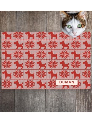 Monnhein Pet Mat – Kişiselleştirilebilir Kaymaz Mama Altlığı, 50X35 cm