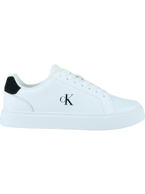 Calvin Klein Classic Cupsole Erkek Beyaz Spor Ayakkabı (YM0YM01435-01W)