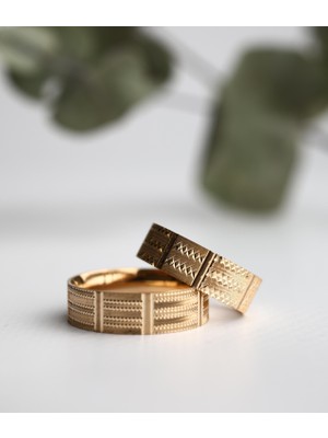 Narin Mücevherat Nar-In Altın Mücevherat Altın Yüzük Kadın Alyans 11