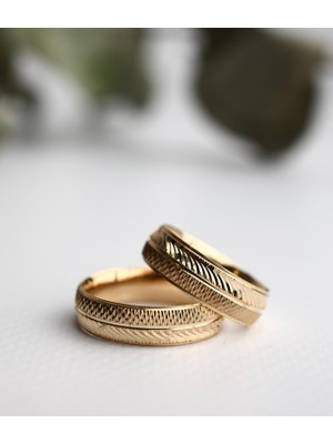 Narin Mücevherat Nar-In Altın Mücevherat Altın Yüzük Erkek Alyans 18