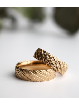 Narin Mücevherat Nar-In Altın Mücevherat Altın Yüzük Erkek Alyans 17