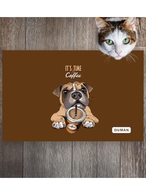 Monnhein Pet Mat – Kişiselleştirilebilir Kaymaz Mama Altlığı, 50X35 cm