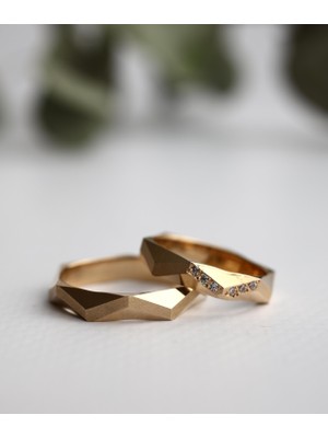 Narin Mücevherat Nar-In Altın Mücevherat Altın Yüzük Kadın Alyans 13