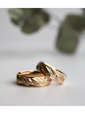 Narin Mücevherat Nar-In Altın Mücevherat Altın Yüzük Erkek Alyans 12