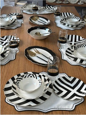 MD Mimoza Dekor Yemek Takımı 44 Parça 6 Kişilik Linea