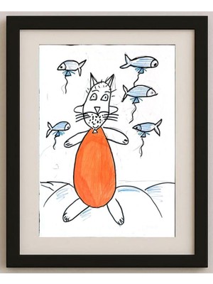 Karikatural Basmannikova Sveta 29X21CM Orijinal Karikatür Tablo