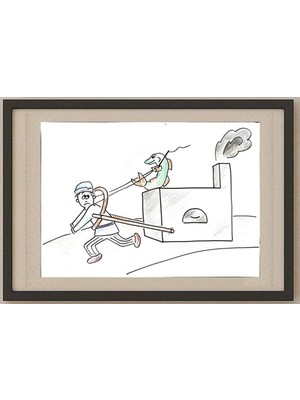 Karikatural Samsonova Alena 29X21CM Orijinal Karikatür Tablo