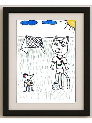 Karikatural Chiclinova Eva 29X21CM Orijinal Karikatür Tablo