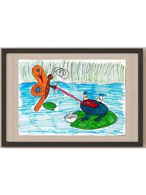 Karikatural Yulia Chastuhind 29X21CM Orijinal Karikatür Tablo