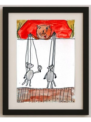 Karikatural Khisamov Roma 29X21CM Orijinal Karikatür Tablo