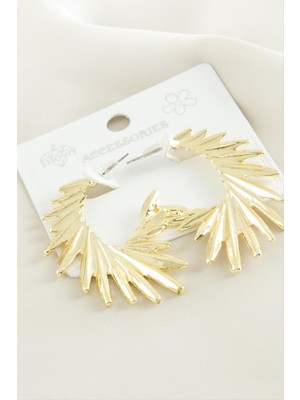 Makay Kanat Metal Küpe