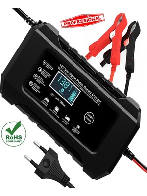 Reidan Rj-C1 12V Akü Şarj Cihazı Jel Asitli Sulu Kuru Akülere Uygun Desülfatör (Takviye Değildir)
