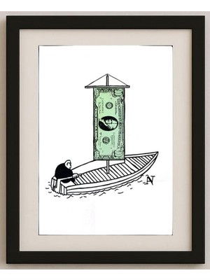 Karikatural Andrey Sejan 29X21CM Orijinal Karikatür Tablo