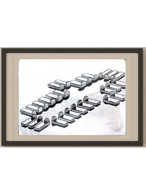 Karikatural Unknown 25X21CM Orijinal Karikatür Tablo