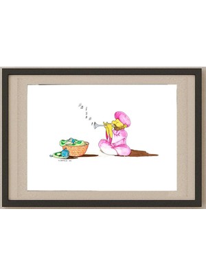 Karikatural Nader Hafezi 29X21CM Orijinal Karikatür Tablo