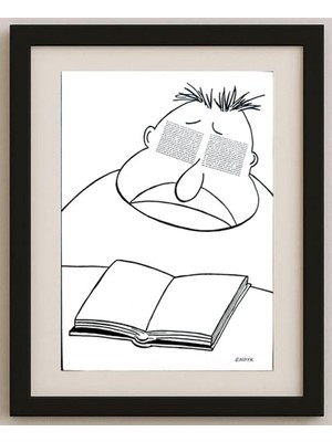 Karikatural Peter Nieuwendijk 29X21CM Orijinal Karikatür Tablo