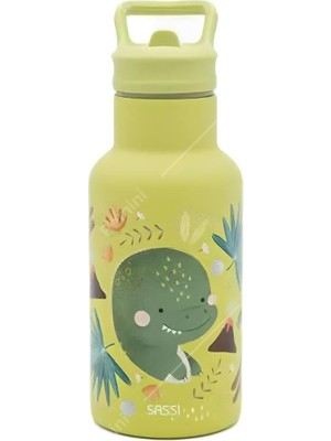 Sassi Lab Pipetli Çelik Termos - Güçlü Dinozor