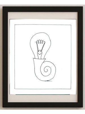 Karikatural Mugtaba Azarkheil 13X13CM Orijinal Karikatür Tablo