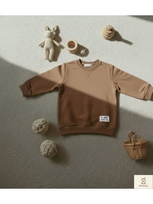 E&z Minibohe Erkek Çocuk Sweatshirtbej