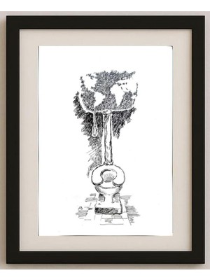 Karikatural Unknown 29X21CM Orijinal Karikatür Tablo