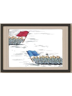 Karikatural Semerenko Vladimir 29X21CM Orijinal Karikatür Tablo