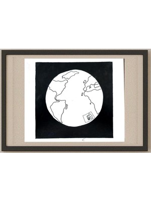 Karikatural Unknown 25X21CM Orijinal Karikatür Tablo