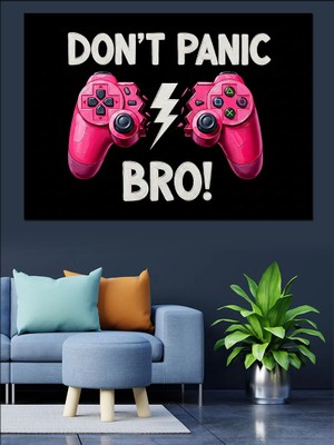 Karizma Tablo Oyun Konsolu Neon Yazı Dekoratif Kanvas - Mdf Ahşap Tablo