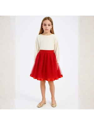 Bym Style Kız Çocuk Etek Hayal Tül Etek Parti ve Özel Gün Giyim 4-14 Yaş