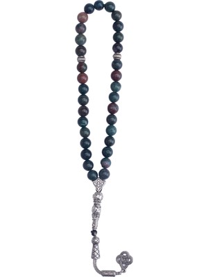 Bütüncül Şifa Kan Taşı Doğal Taş Tesbih 33'lü