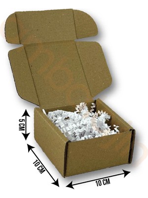 Ambalajın 10X10X5CM Kilitli Dayanıklı E-Ticaret Karton Kargo Kutusu