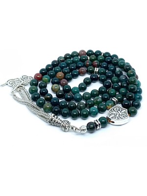 Bütüncül Şifa Kan Taşı Doğal Taş Tesbih 99'lu