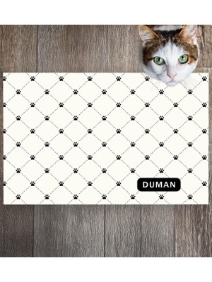 Monnhein Pet Mat – Kişiselleştirilebilir Kaymaz Mama Altlığı, 50X35 cm