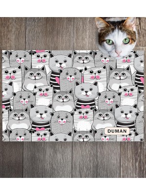 Monnhein Pet Mat – Kişiselleştirilebilir Kaymaz Mama Altlığı, 50X35 cm