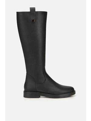 Yaya By Hotiç Kadın Siyah Binici Düz Çizme