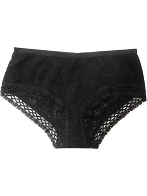 Çamaşır Kenti Şahinler Kadın Için Dantel Kenarlı Siyah Renk Bikini Külot Kod B722