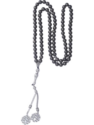 Bütüncül Şifa Pirit Doğal Taş Tesbih 99'lu