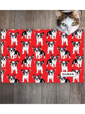 Monnhein Pet Mat – Kişiselleştirilebilir Kaymaz Mama Altlığı, 50X35 cm