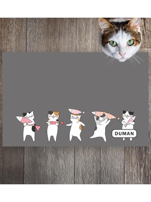 Monnhein Pet Mat – Kişiselleştirilebilir Kaymaz Mama Altlığı, 50X35 cm