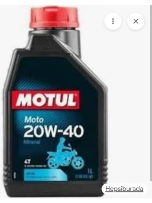 Topuz Motor motosiklet yağı 4t Motul (Orjinal) 20/40 1lt Yağ