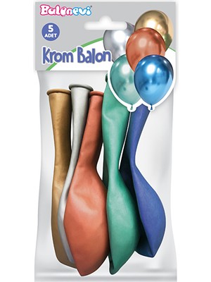 Balonevi Balon Karışık Krom (5 Li)
