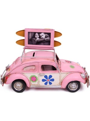 Skygo Dekoratif Metal Araba Çerçeveli ve Kumbaralı Hediyelik