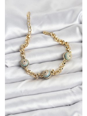 Butik Xuping Vıp Nazarlı Gold Renk Bileklik