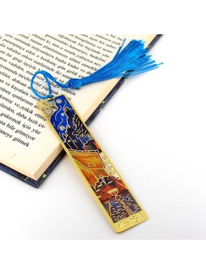 Solfera Vincent Van Gogh Kafe Terasta Gece Sanat Tablo Metal Ayraç Kitap Ayracı AY077