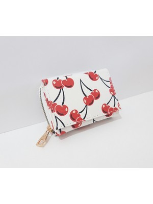 Renkli Çiçekler Çocuk Cüzdan 11X8X4 cm Desenli Çocuk Cüzdanı